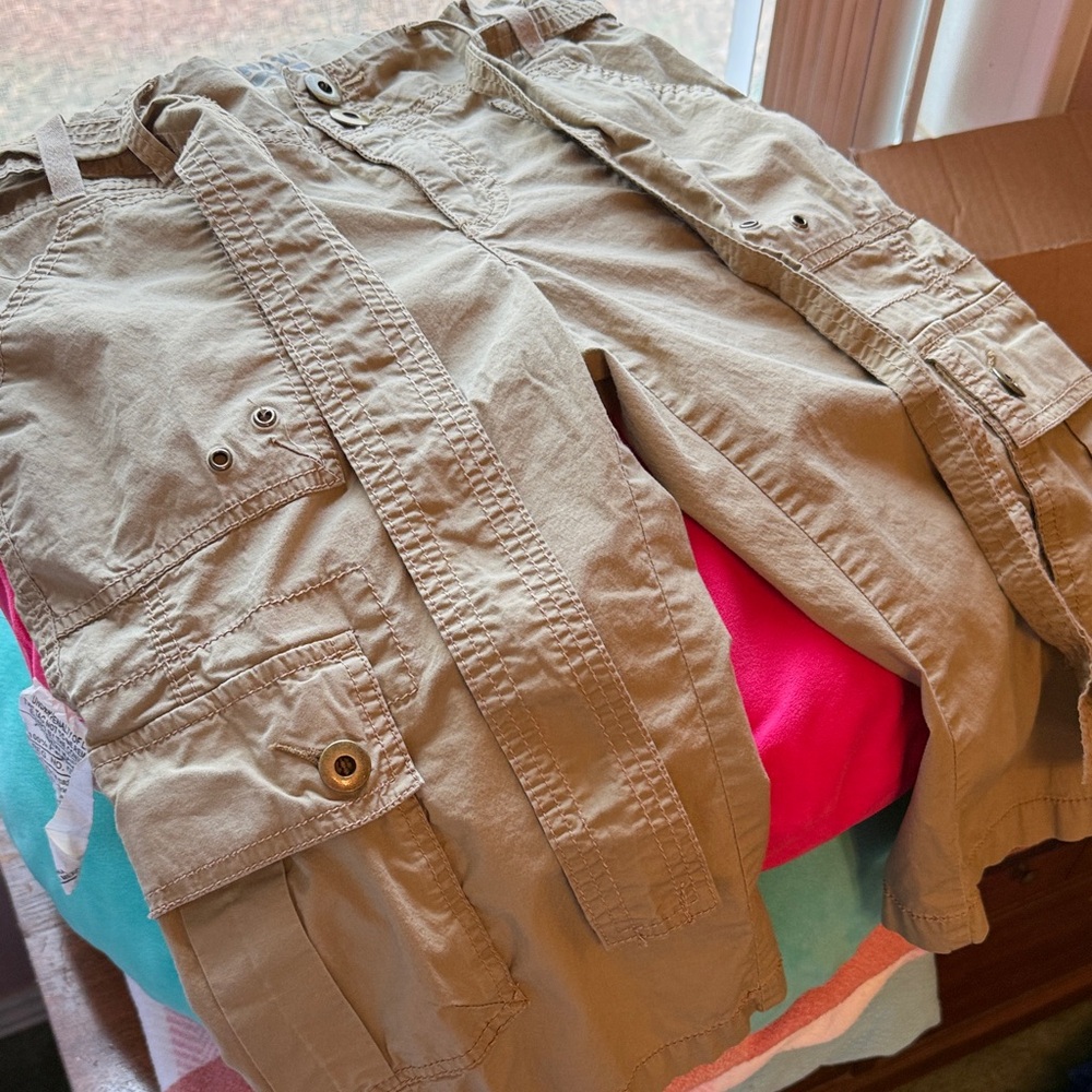 Old Navy Tan Low Waist Pants - Picture 2 of 4